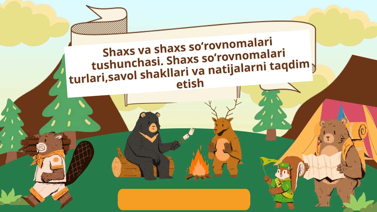 Shaxs va shaxs soʻrovnomalari tushunchasi