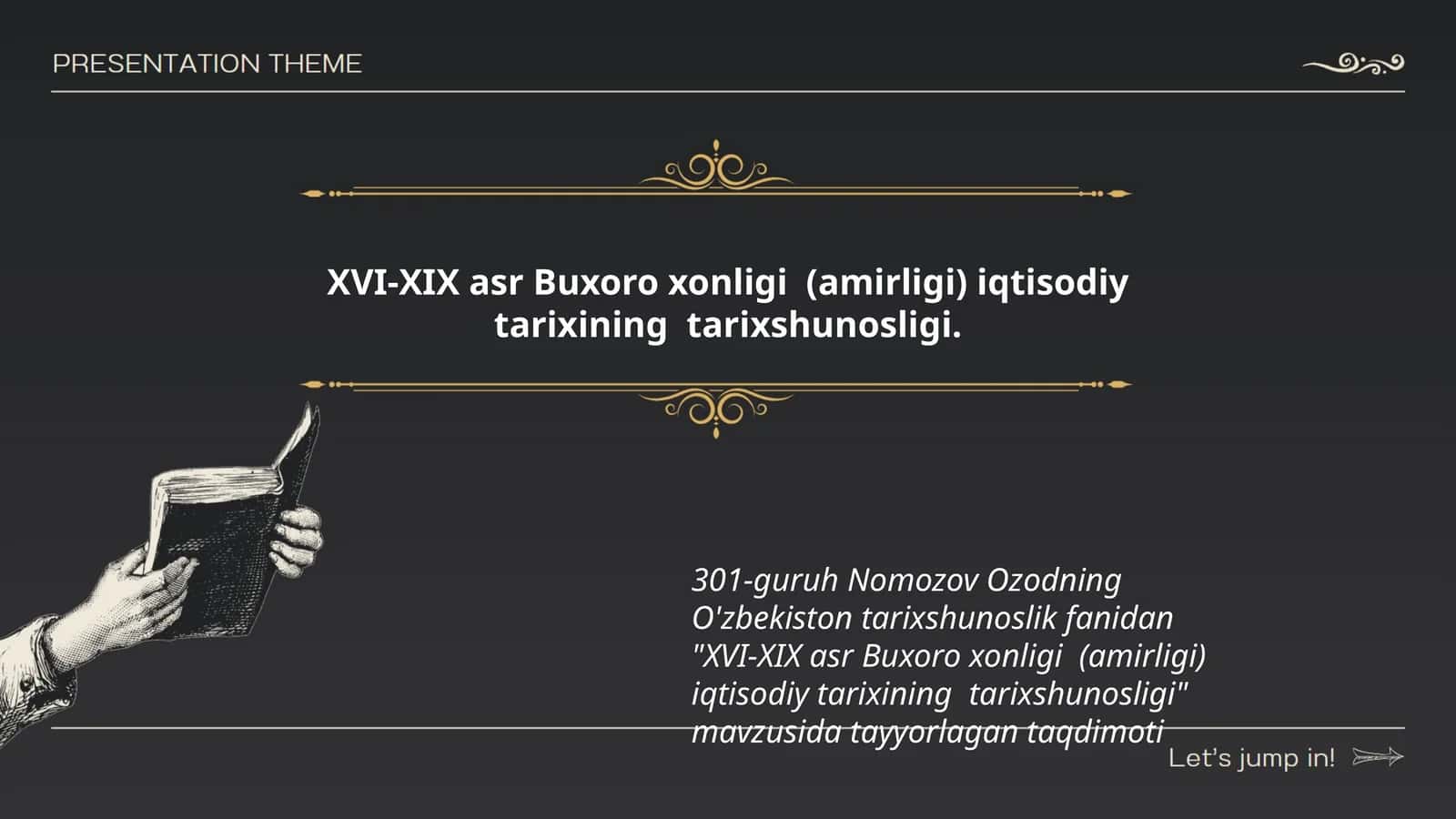XVI-XIX asr Buxoro xonligi (amirligi) iqtisodiy tarixining tarixshunosligi