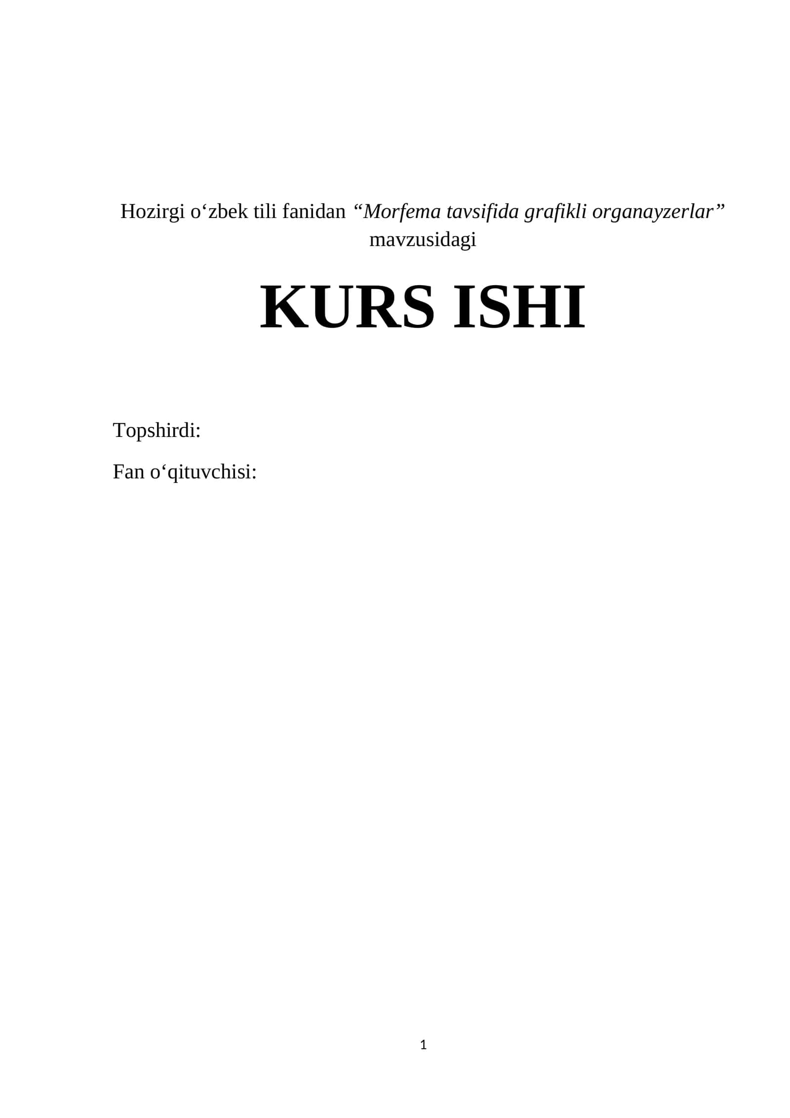 Morfema tavsifida grafikli organayzerlar