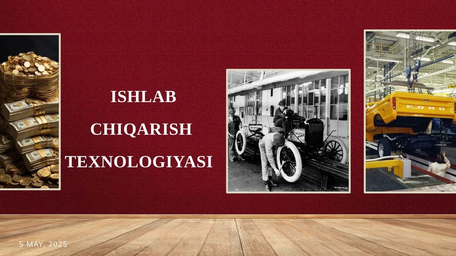 ISHLAB CHIQARISH TEXNOLOGIYASI