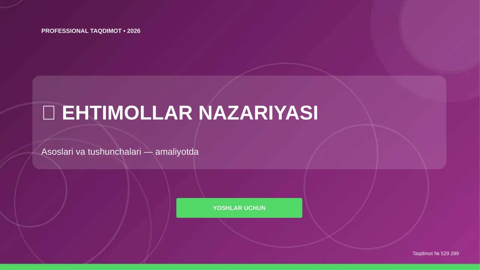 EHTIMOLLAR NAZARIYASI
