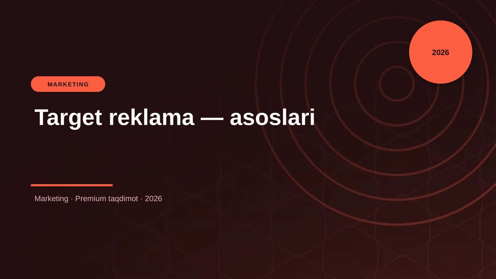 Target reklama — asoslari