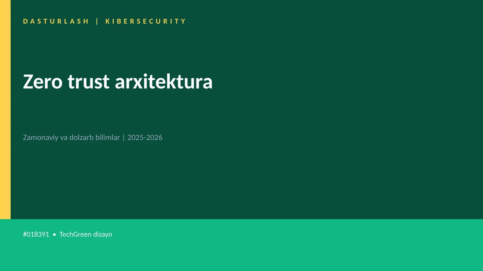 Zero trust arxitektura