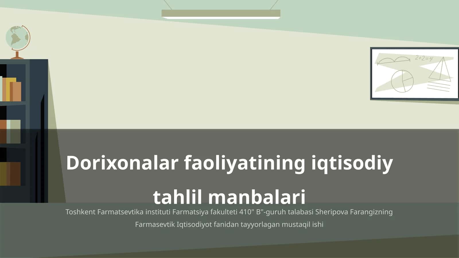 Dorixonalar faoliyatining iqtisodiy tahlil manbalari