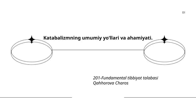Katabolizmning umumiy yoʻllari va ahamiyati