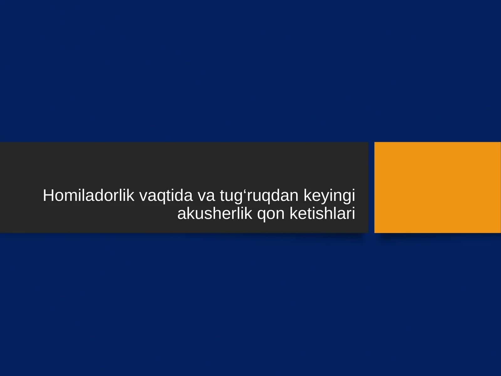Qon Ketishlari Homiladorlikda