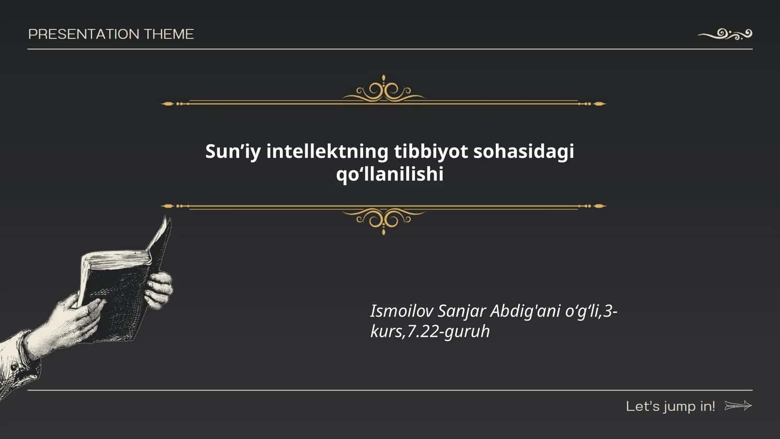 Sun’iy intellektning tibbiyot sohasidagi qo‘llanilishi