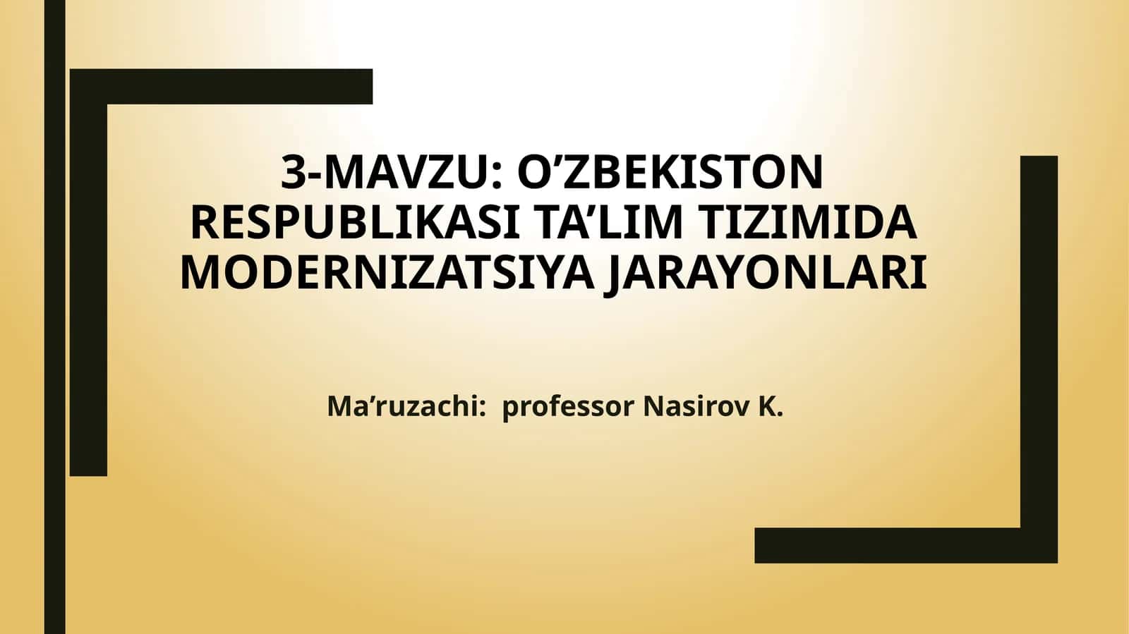 O‘zbekiston Respublikasi ta’lim tizimi