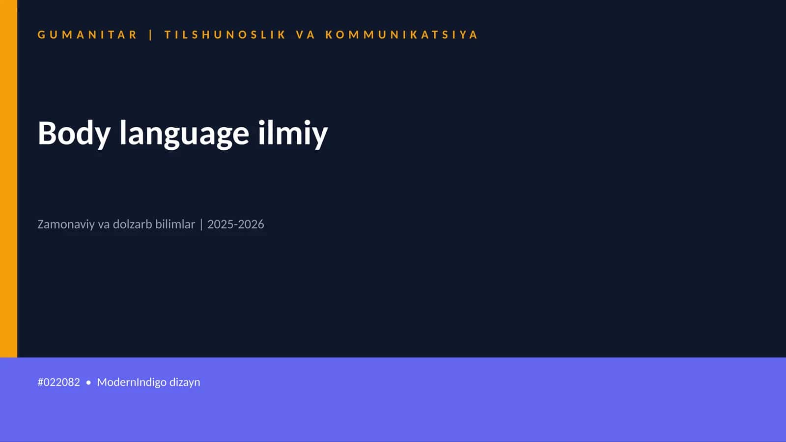 Body language ilmiy