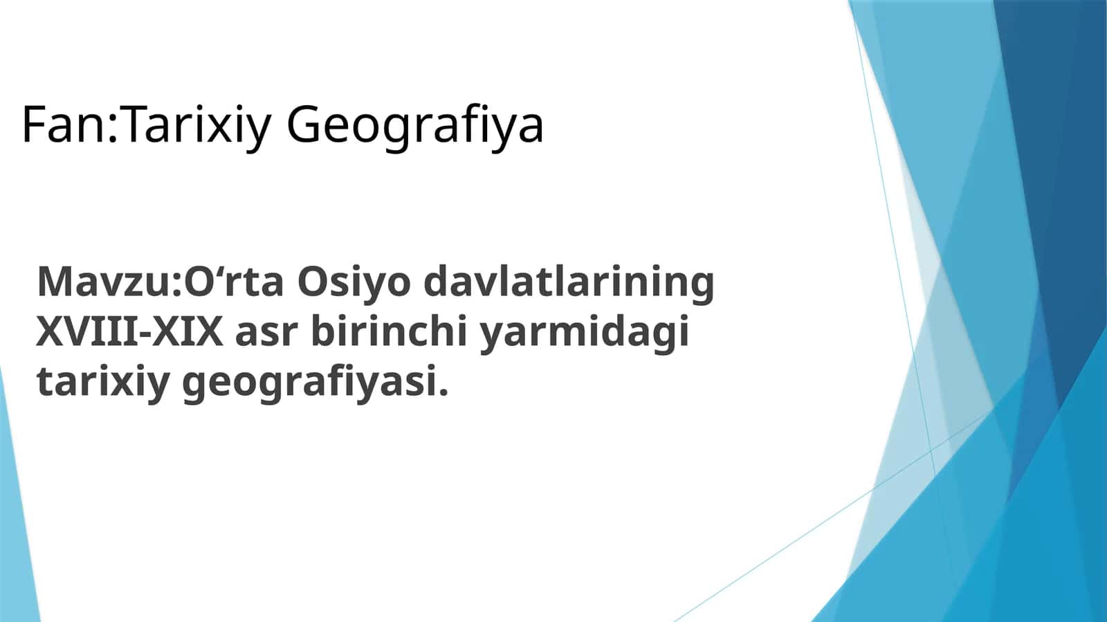 Qo‘qon xonligi va uning tarixiy-geografik tahlili