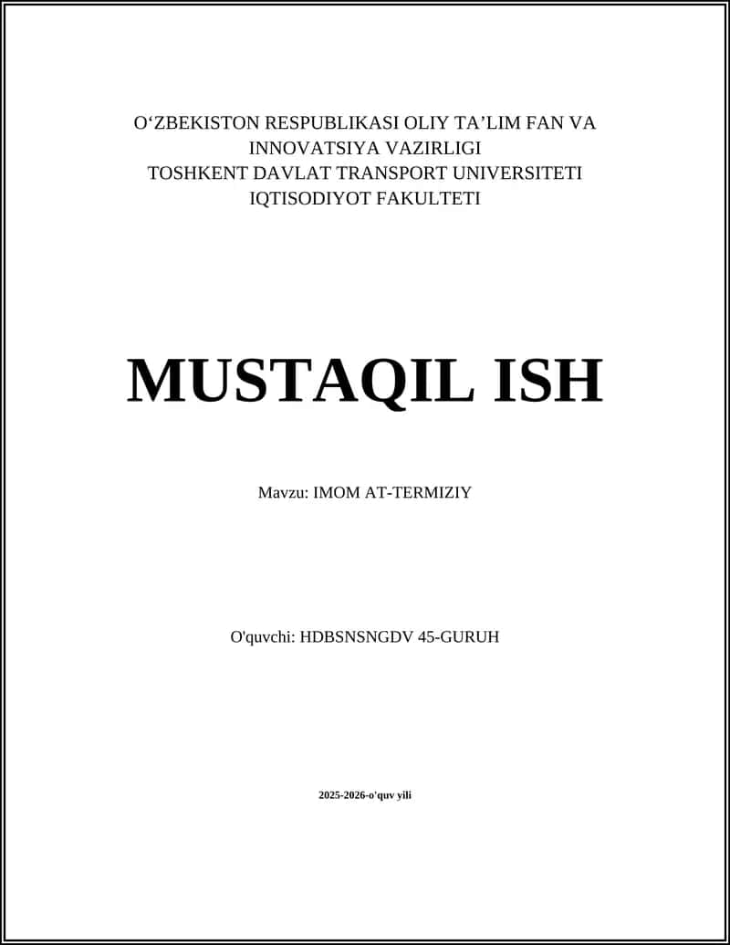 IMOM AT-TERMIZIY