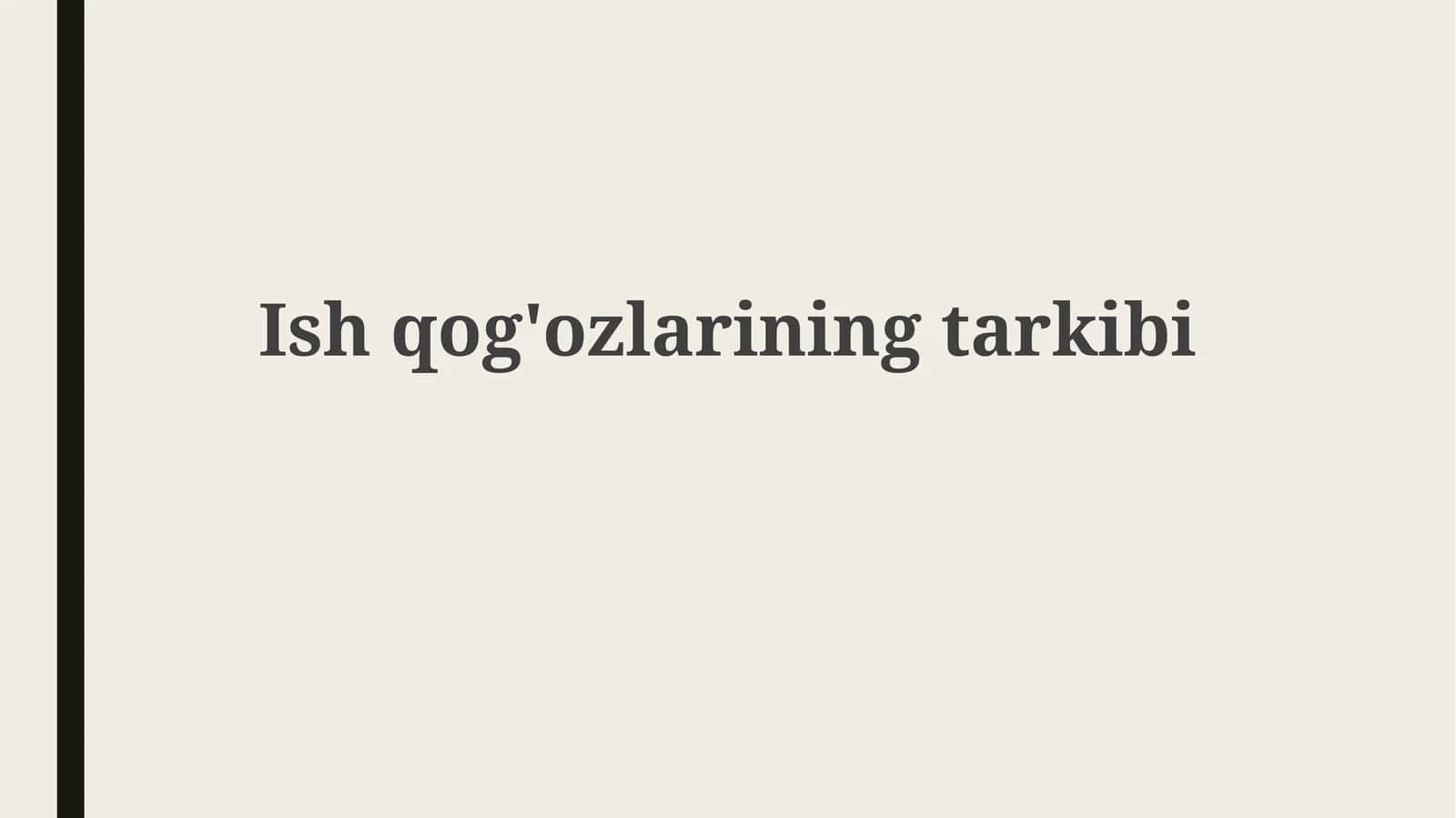 Ishqog'ozlarining tarkibi