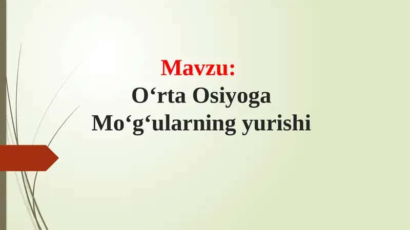 Oʻrta Osiyoga Moʻgʻularning yurishi
