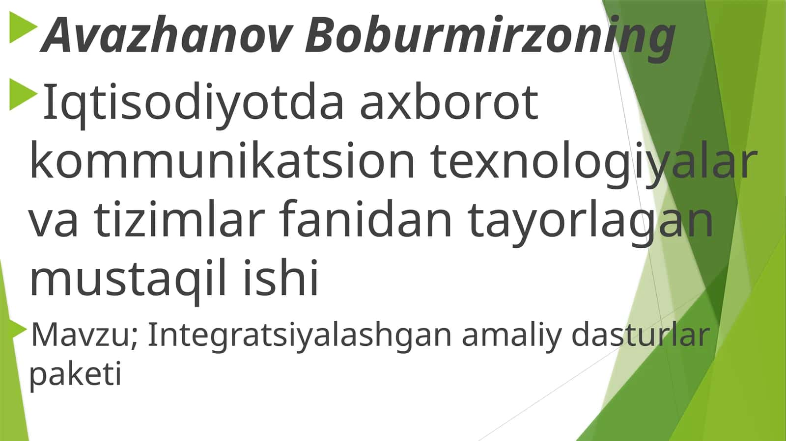 Integratsiyalashgan amaliy dasturlar paketi
