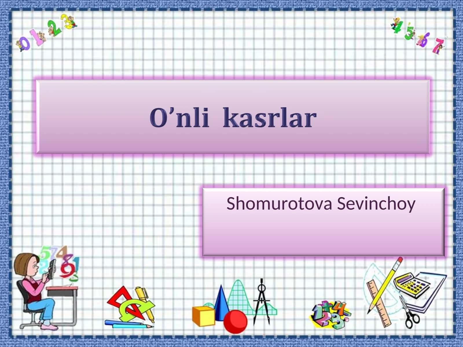 Shomurotova Sevinchoy