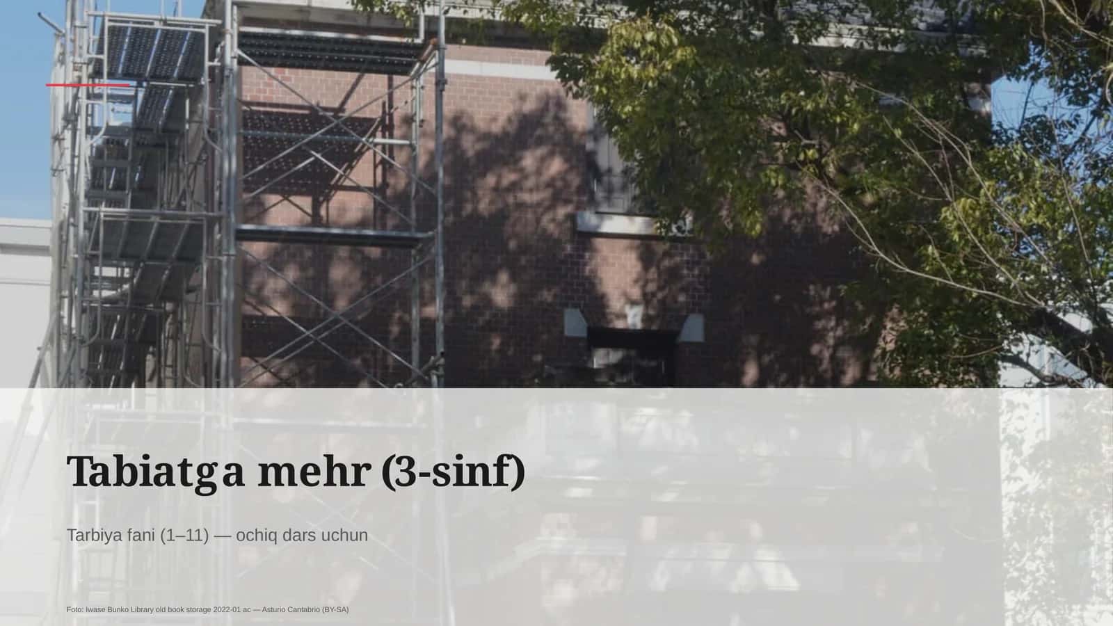 Tabiatga mehr (3-sinf)