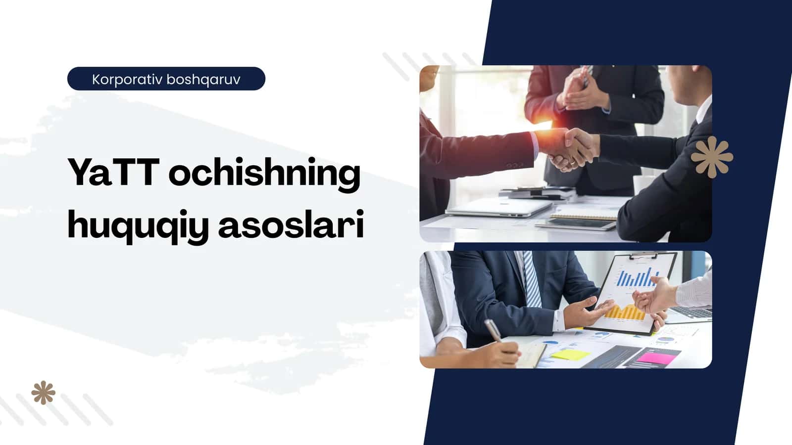 YaTT ochishning huquqiy asoslari
