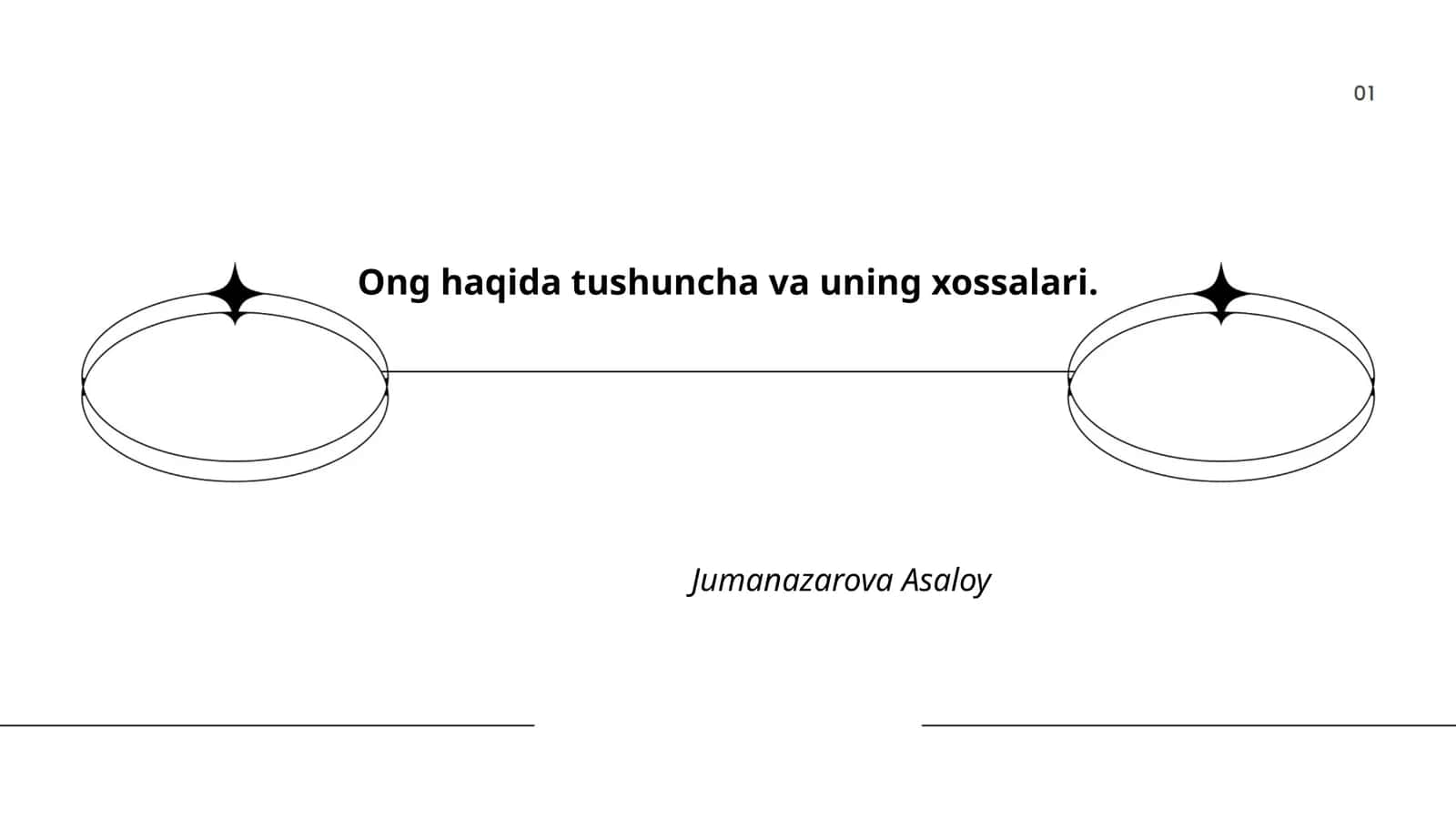 Ong haqida tushuncha va uning xossalari