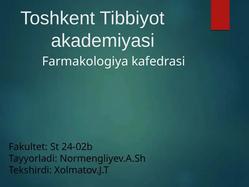 Nikotinzm va uning asoratlari