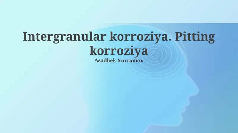 Donadoraro Korroziya va Uni Yo'llari