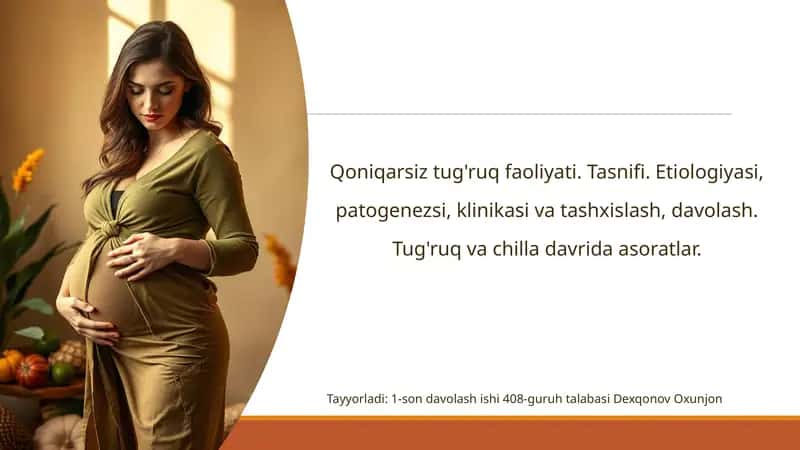 Qoniqarsiz tug'ruq faoliyatining ta'rifi va turlari