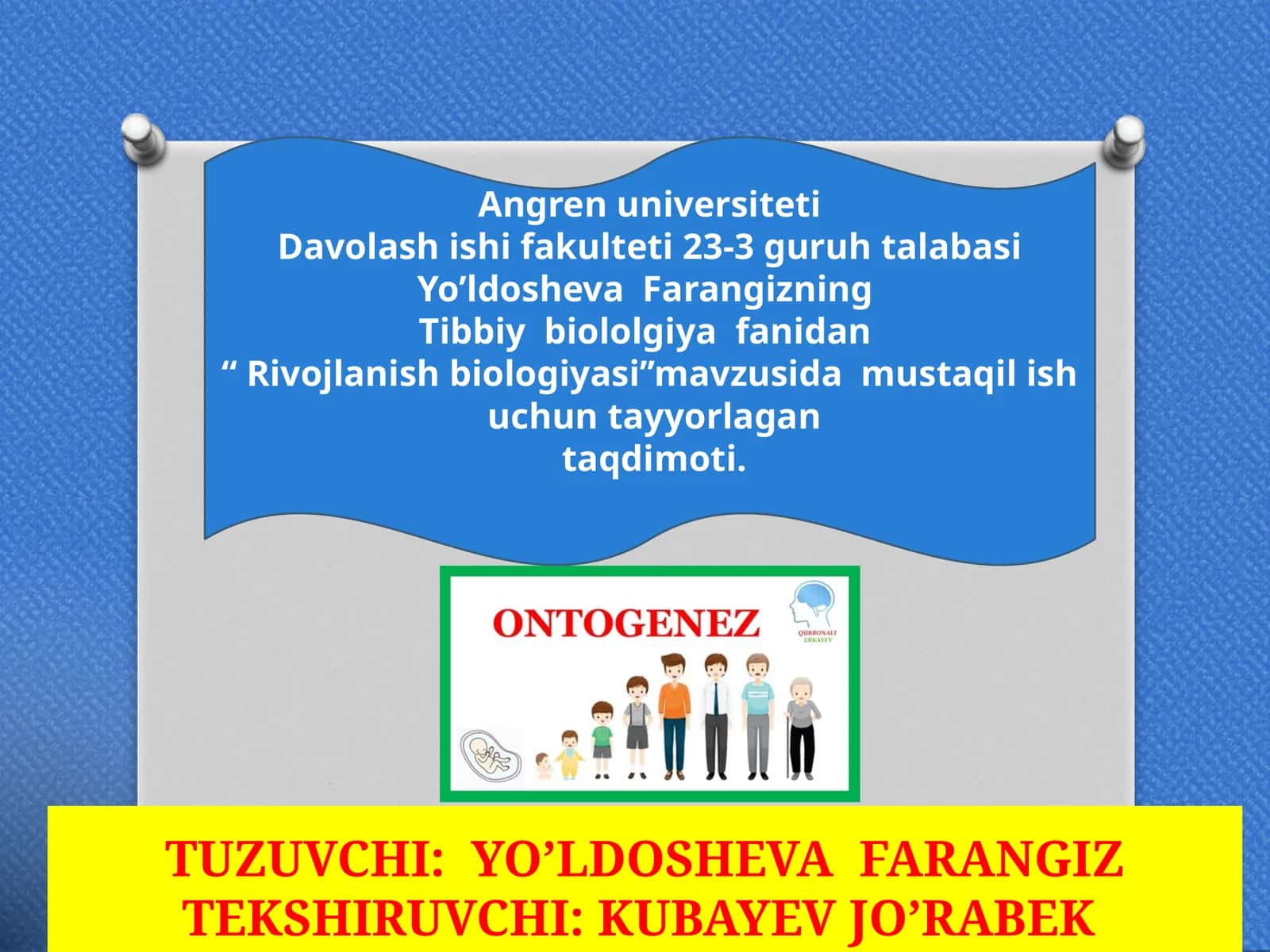 Rivojlanish biologiyasi