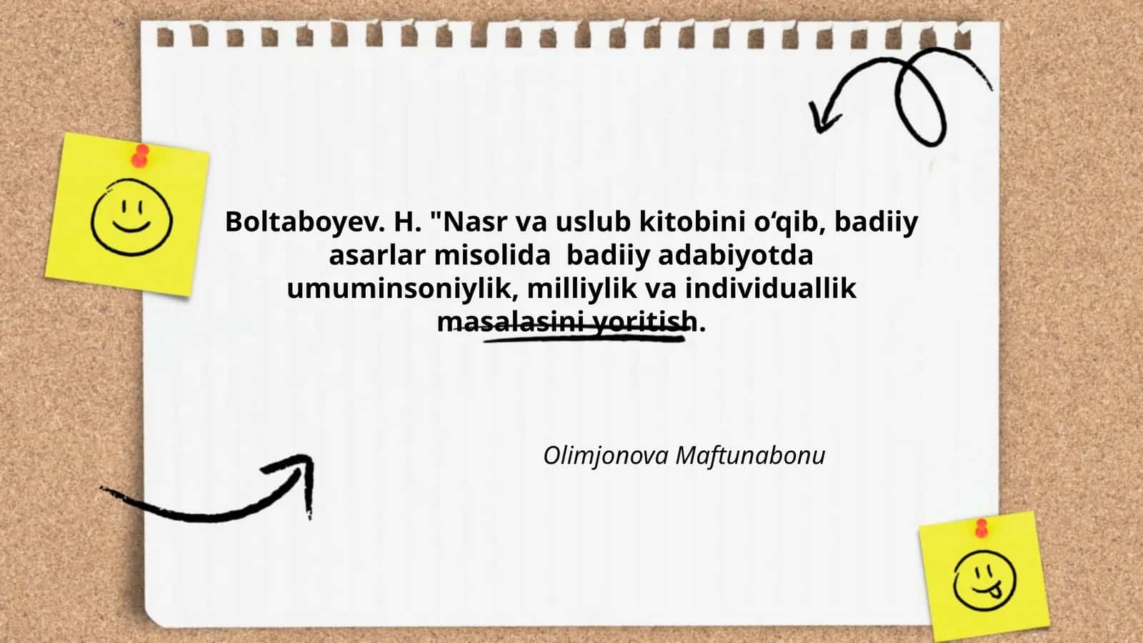 Nasr va Uslub Kitobini O‘qib
