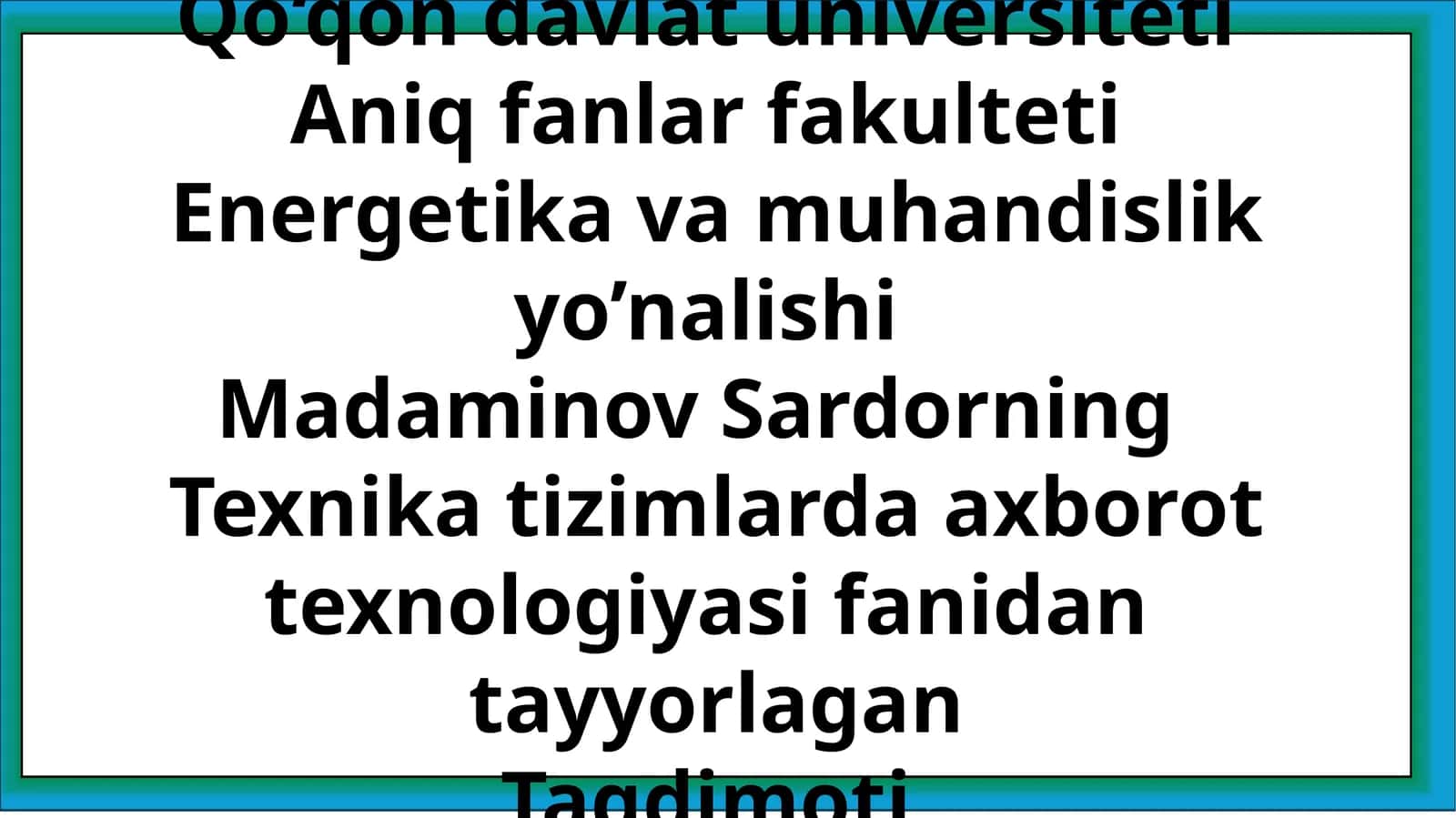 Texnika tizimlari