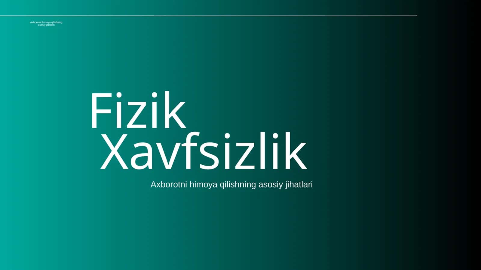 Fizikxavfsizlik