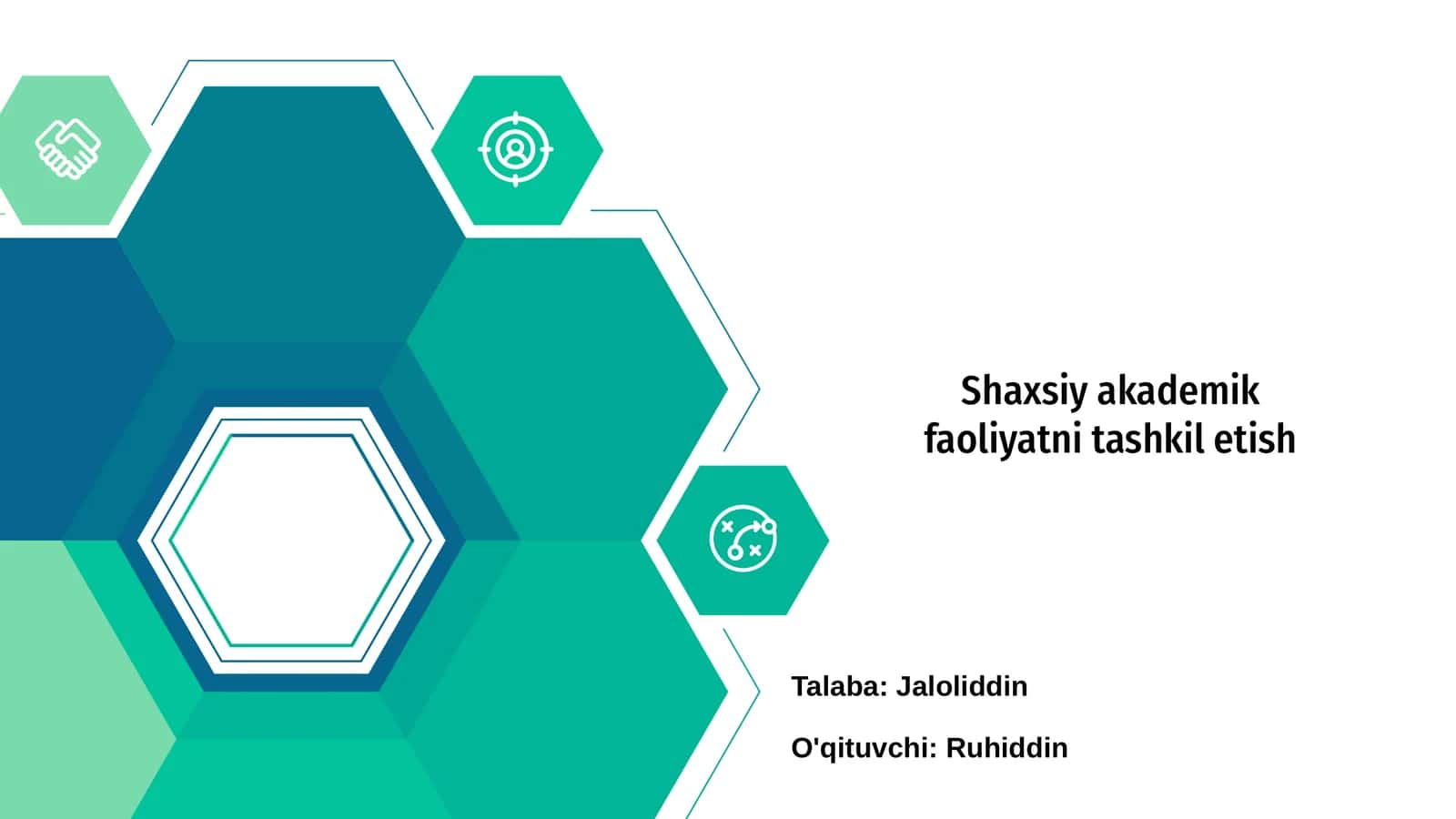 Shaxsiy akademik faoliyatni tashkil etish