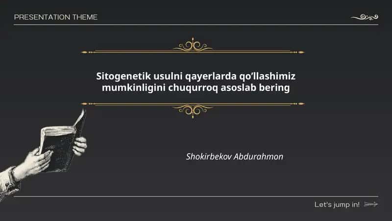 Sitogenetik Usulni Qayerlarda Qo’llashimiz Mumkinligini Chuqurroq Asoslab Bering