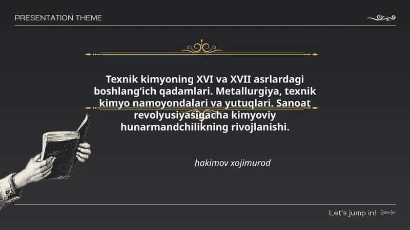 Texnik kimyoning XVI va XVII asrlardagi boshlang‘ich qadamlari