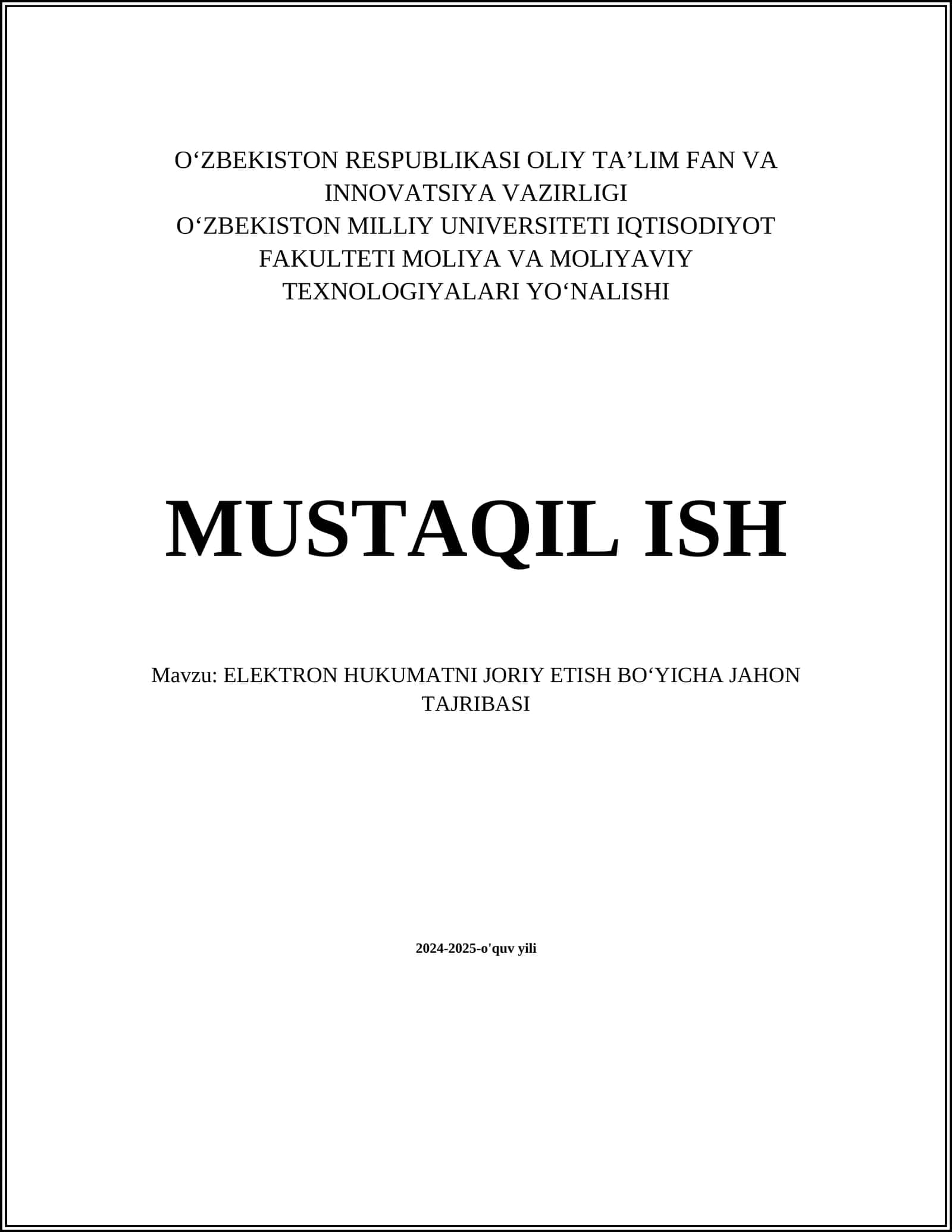 Elektron hukumatni joriy etish strategiyalari
