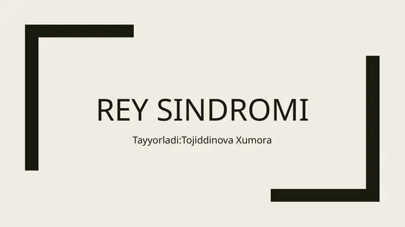 Reysindromi
