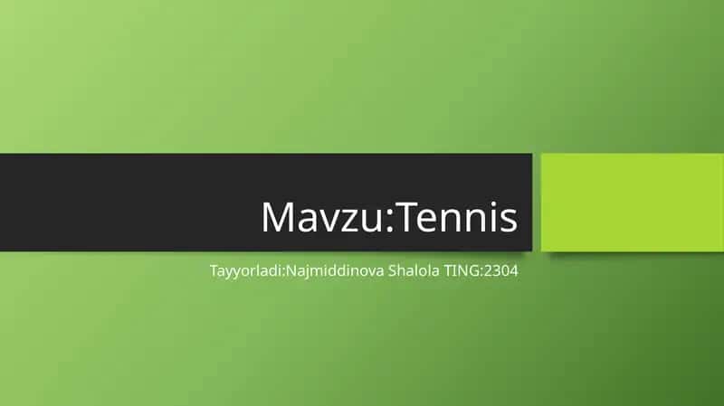 Tennis