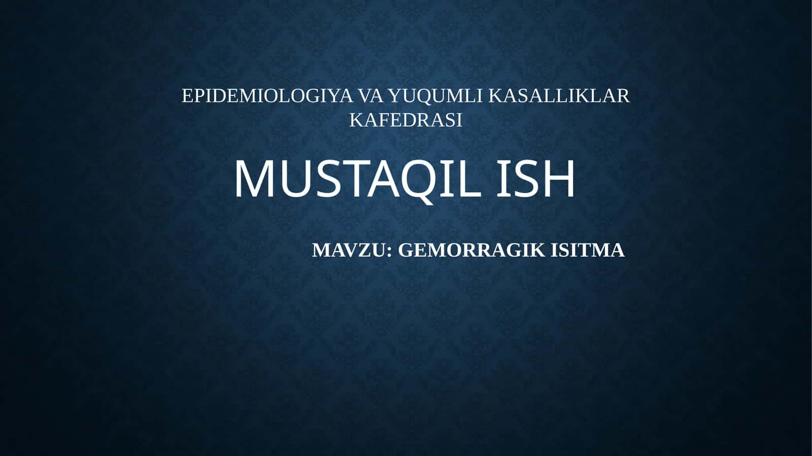 GEMORRAGIK ISITMA
