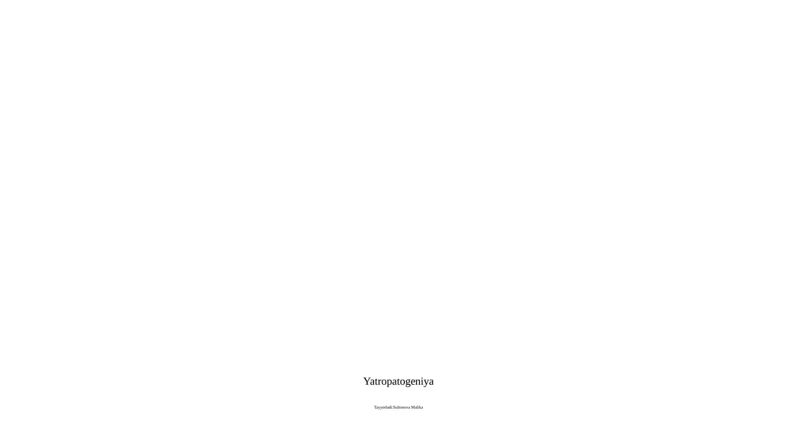 Yatropatogeniya