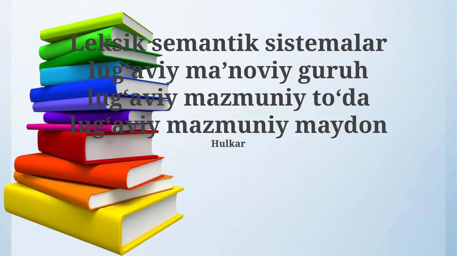 Leksik semantik sistemalar lugʻaviy maʼnoviy guruh