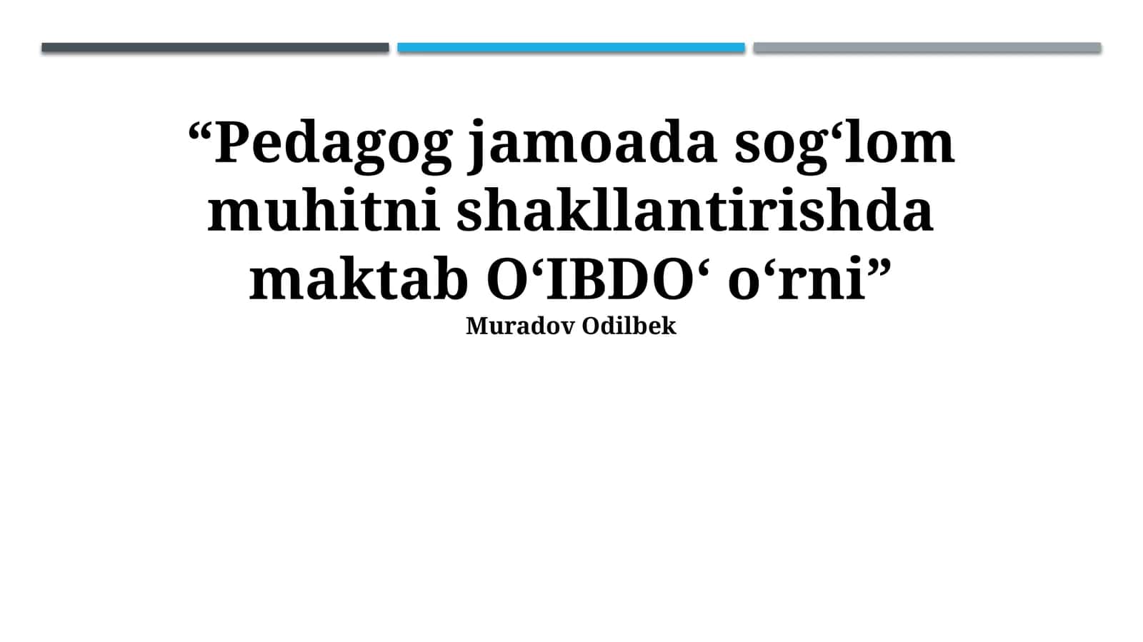 Psixologik qo'llab-quvvatlash va stressni boshqarish
