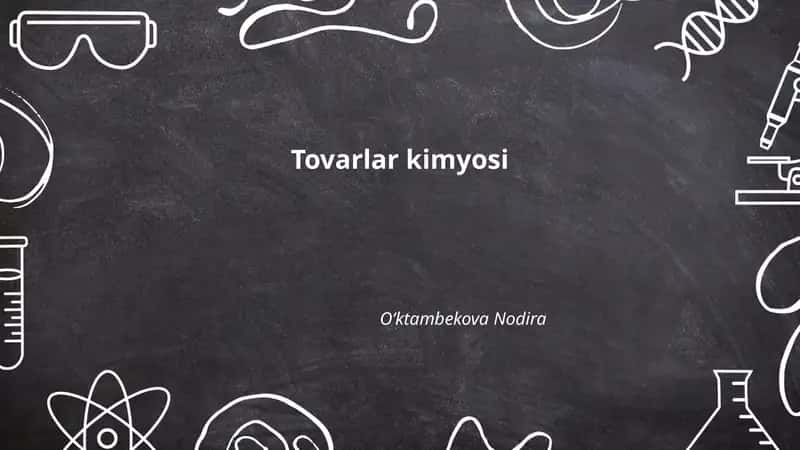 Tovarlar kimyosi
