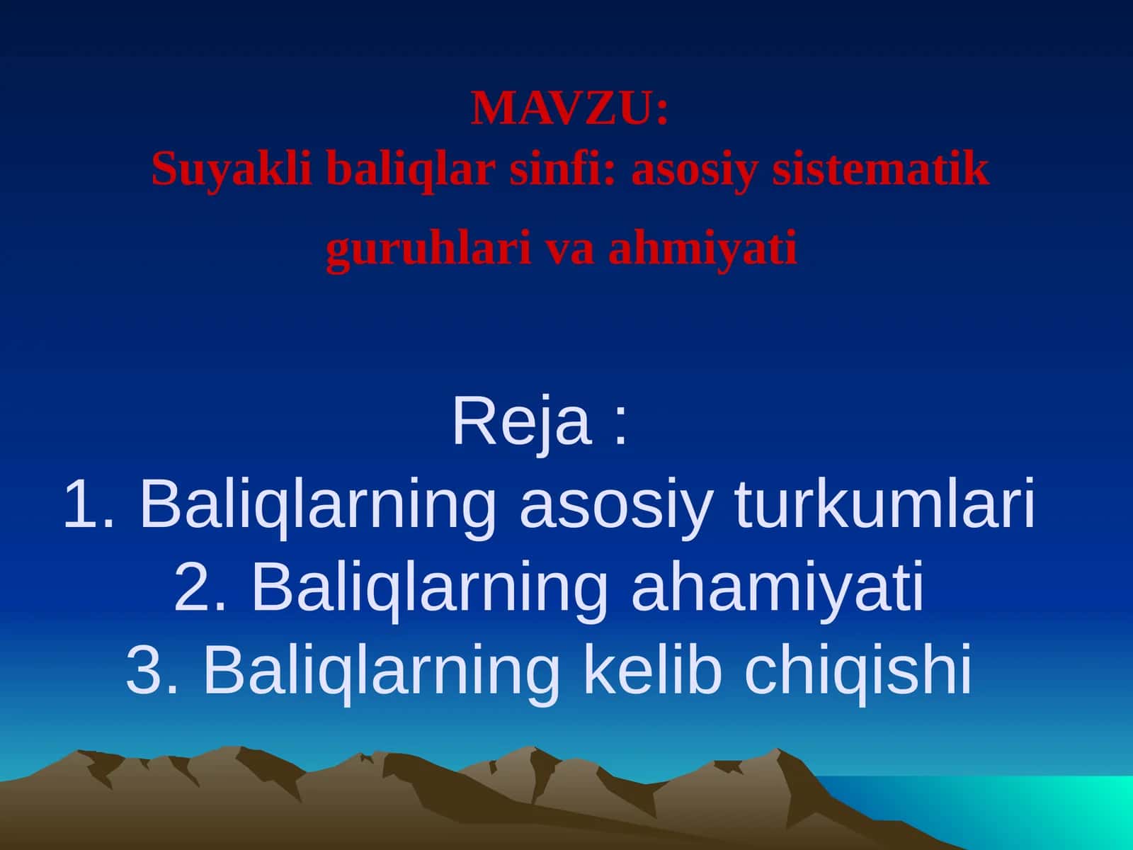 Suyakli baliqlar sinfi, asosiy sistematik guruhlari va ahmiyati