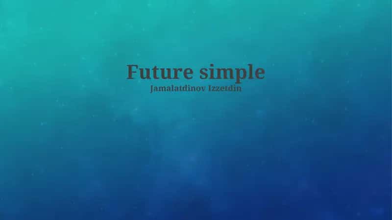 Future simple