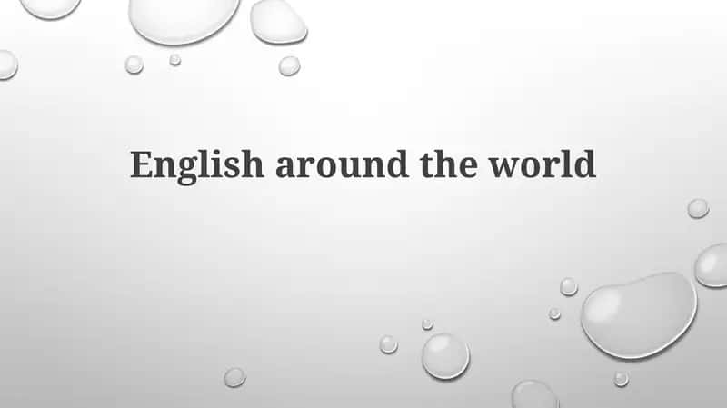 English around the world