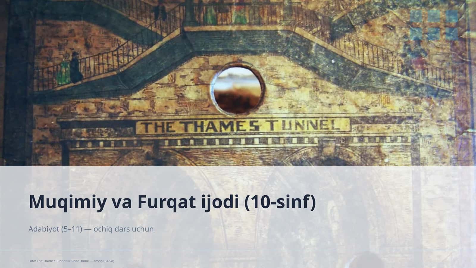 Muqimiy va Furqat ijodi (10-sinf)