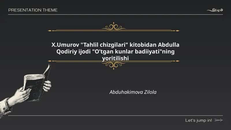 Oʻtgan kunlar badiiyati
