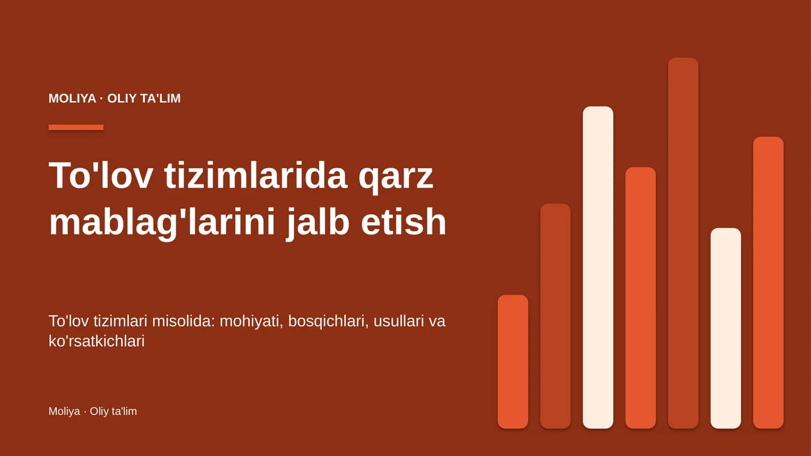 to'lov tizimlarida qarz mablag'larini jalb etish 3017