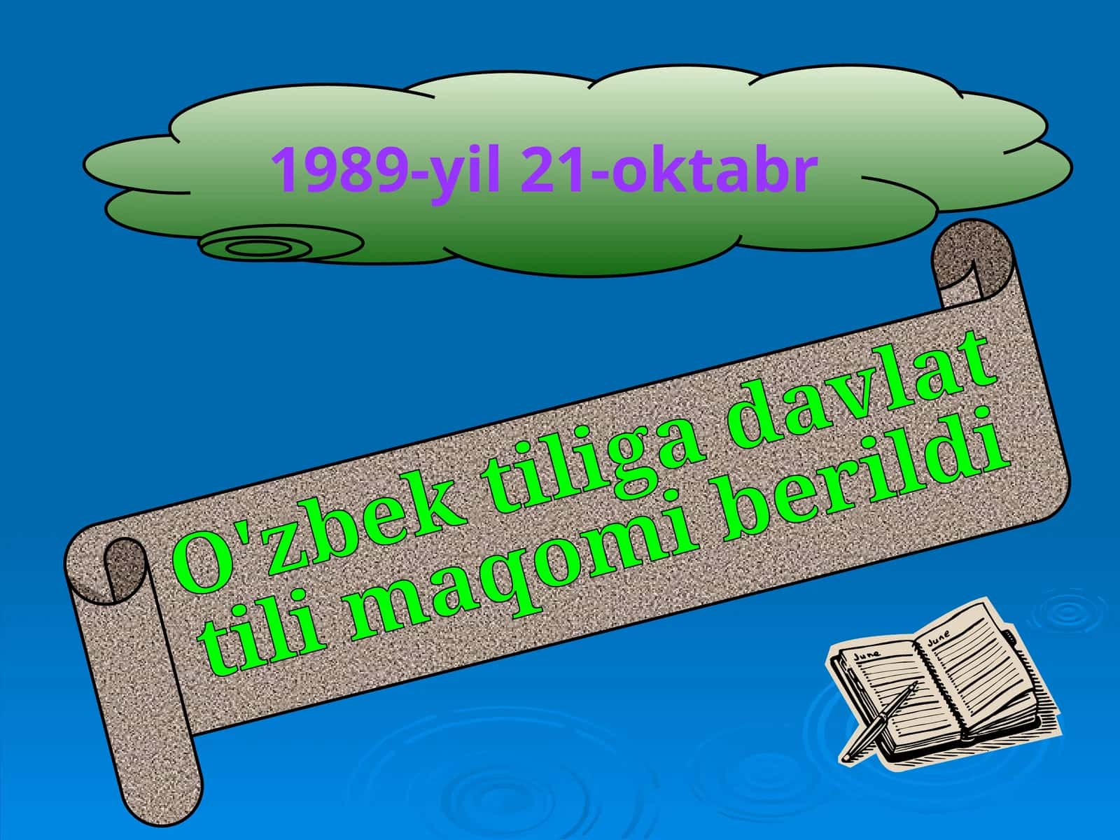 O'zbek tiliga davlat tili maqomi berildi