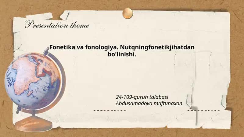 Fonetika va fonologiya