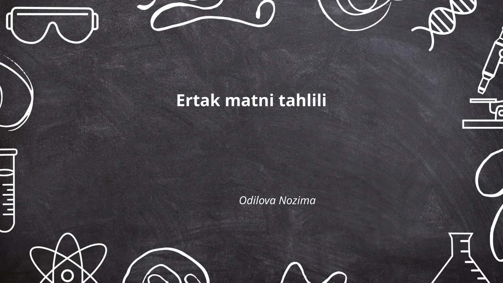 Ertak matni tahlili