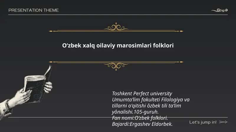 Oʻzbek xalq oilaviy marosimlari folklori